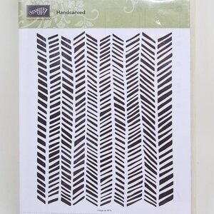 Stampin' Up! Woodblock 'Handcarved'.